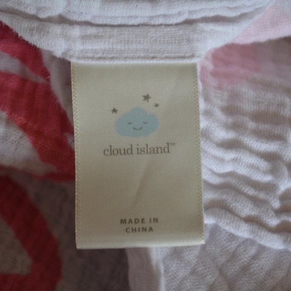 Cloud Island Pink Baby Monthly Milestones Photography Backdrop Muslin Blanket - Picture 7 of 7